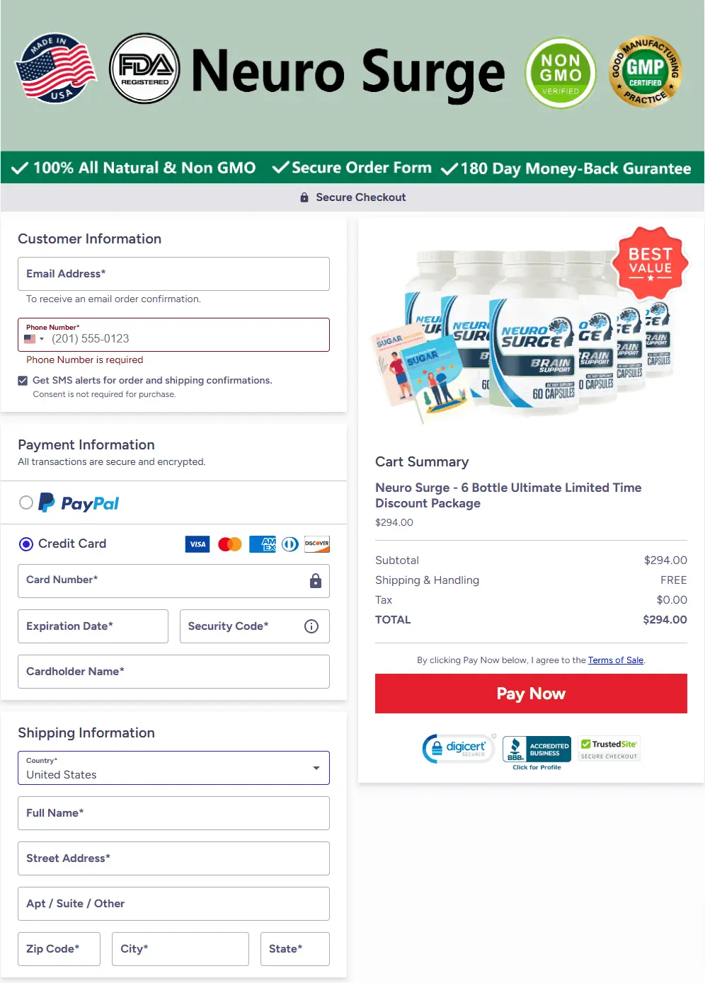 neurosurge-checkout-page